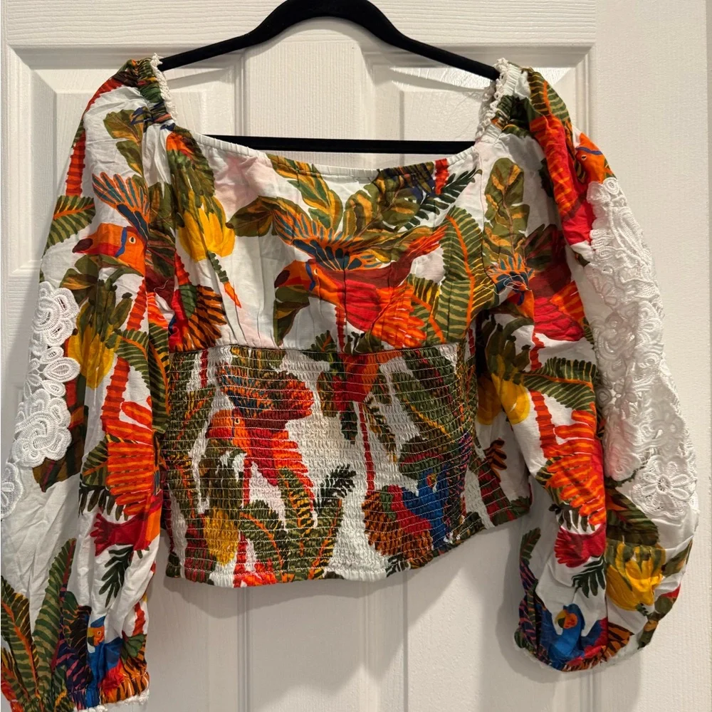FARM Rio Multicolor Tropical Blouse - Picture 2 of 2